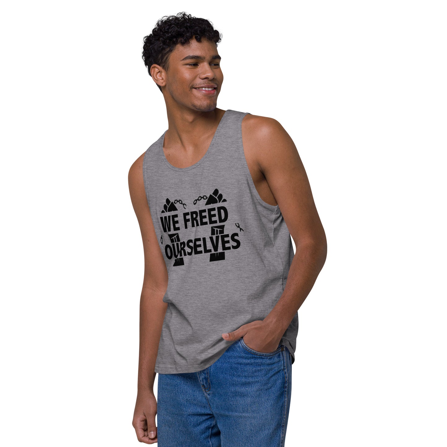 "We Freed Ourselves" Unisex Premium Tank Top