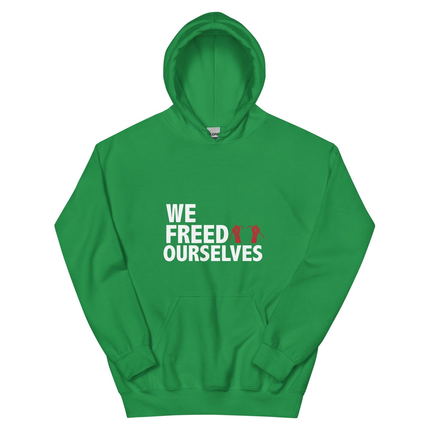 We Freed Ourselves Unisex Hoodie - White Letters. 9 colors. S-5X - Vienna Carroll
