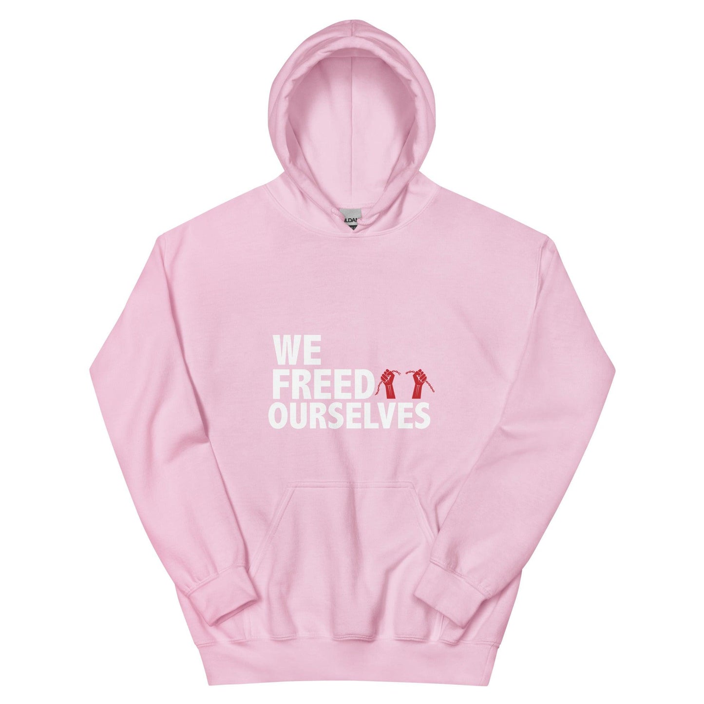We Freed Ourselves Unisex Hoodie - White Letters. 9 colors. S-5X - Vienna Carroll