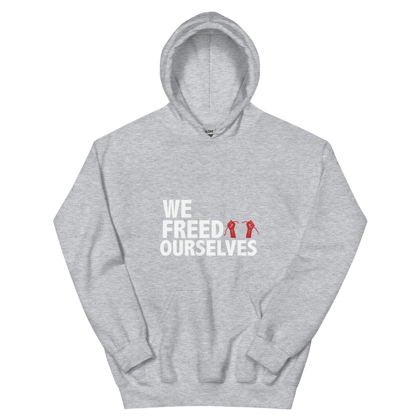 We Freed Ourselves Unisex Hoodie - White Letters. 9 colors. S-5X - Vienna Carroll